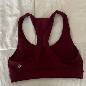 lululemon athletica Deep Red Sports Bra